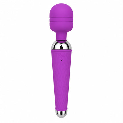 Masajeador Poly Wand Recargable USB 12 Modos Morado