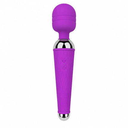 Masajeador Poly Wand Recargable USB 12 Modos Morado
