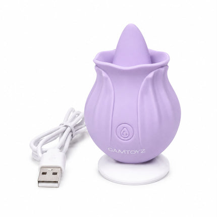 Vibrador con Lengua Recargable Juna Majestic 10 Modos