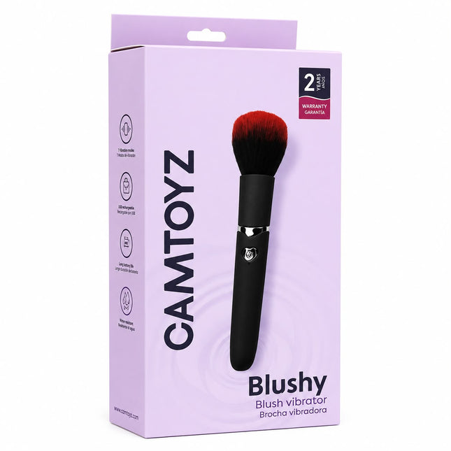 Brocha Vibradora Blushy Recargable 7 Modos Silenciosa USB