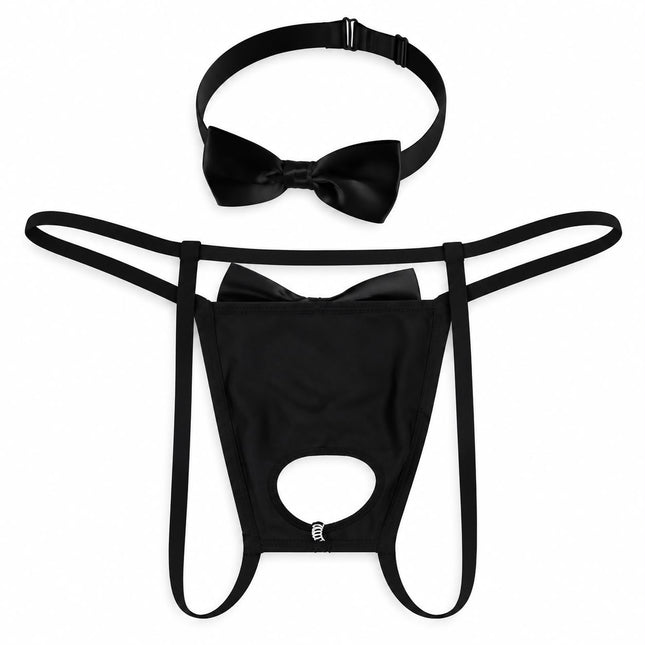 Tanga para Hombre con Moño de Traje en Algodón 7484