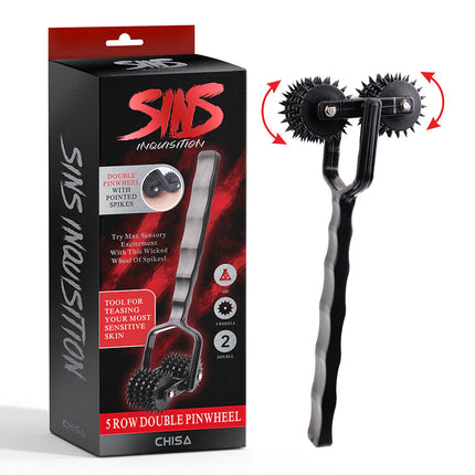 Rodillo Masajeador 5 Filas Double Pinwheel Cuerpo Completo