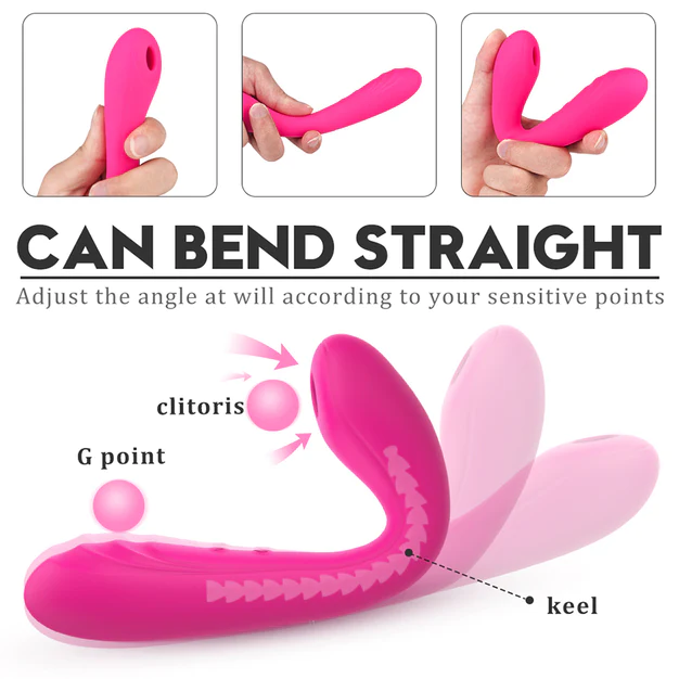 Succionador Y Vibrador Charming Pink