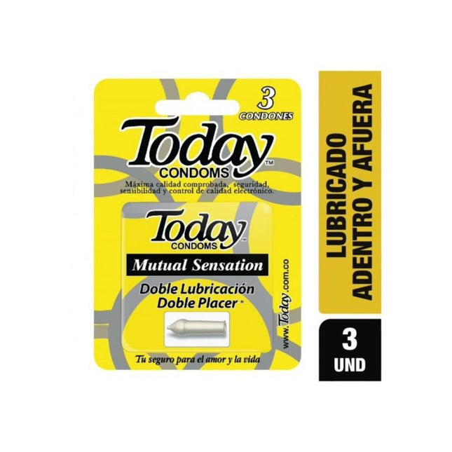 Condón Today Doble Lubricacion x3 Und