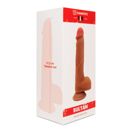 Dildo Realista Sultán 21.5 cm Café Claro