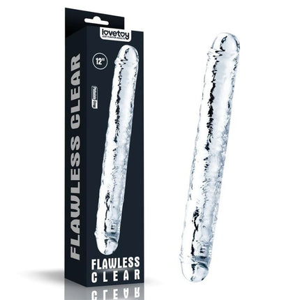 Dildo Doble Punta Flawless Clear 12"