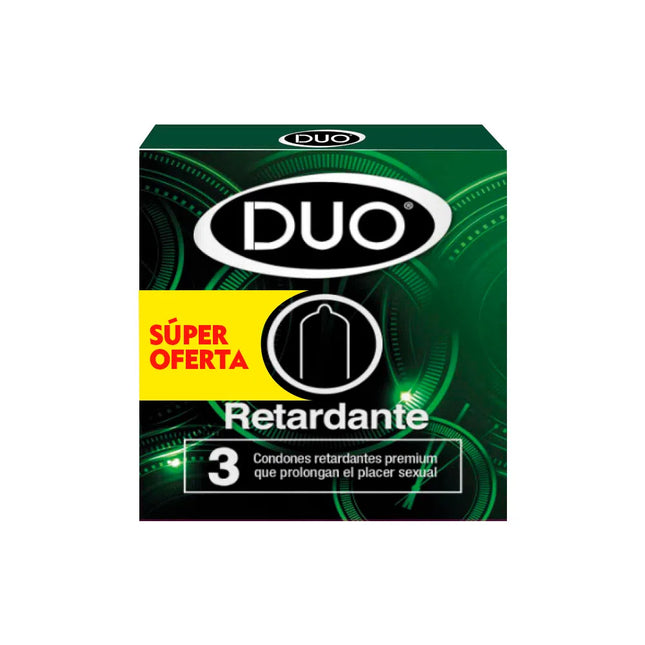 Condón  Duo Retardante x3 Und