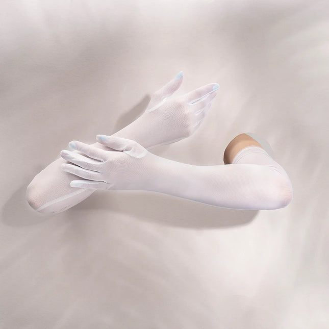 Guantes Garland Blancos para Lencería y Accesorios Femeninos