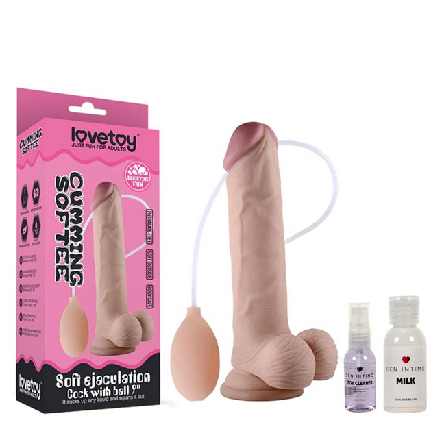 Dildo soft Eyaculador Cock 9'' Lovetoy