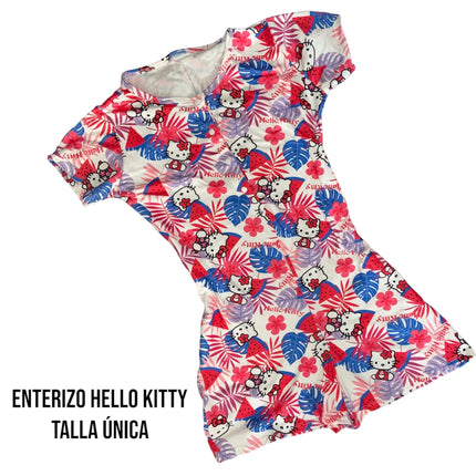 Pijama en Enterizo Animada Hello Kitty