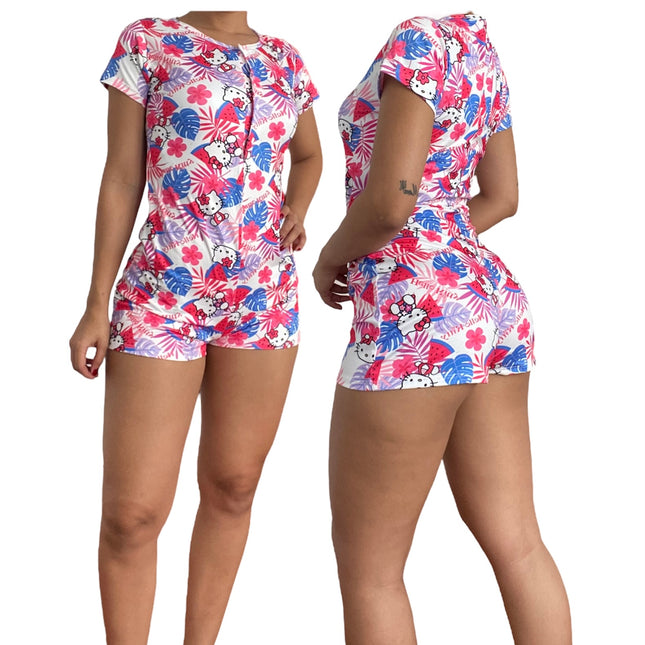 Pijama en Enterizo Animada Hello Kitty
