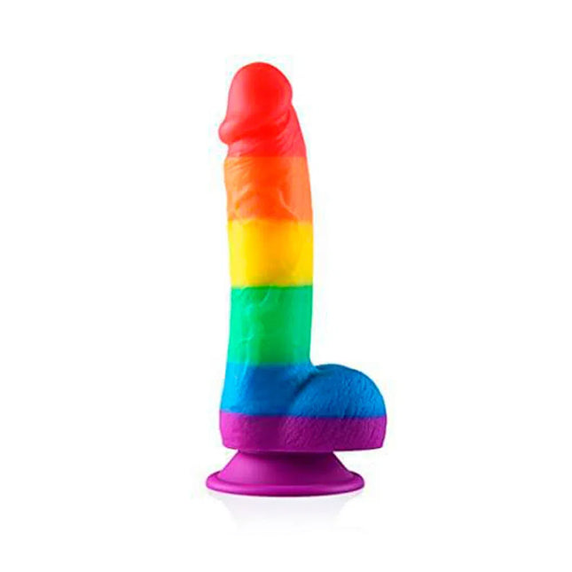 Dildo Realista Arcoíris Pride