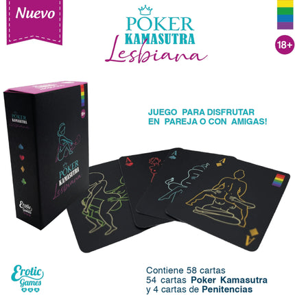 Juego Poker Kamasutra Lesbico Cartas