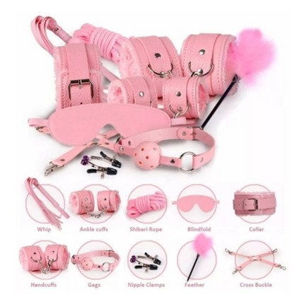 Kit Bondage De 10 Piezas