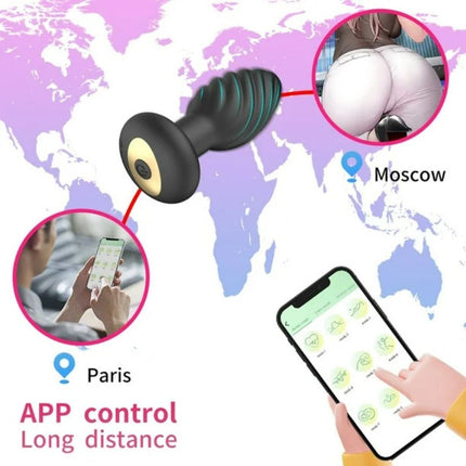 Vibrador Plug Luxe Rotation App