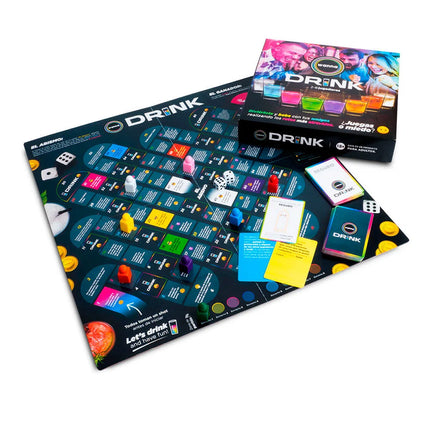 Juego de Mesa Wanna Drink para Amigos con Retos y Cartas