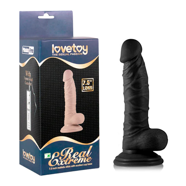 Real Xtreme Lovetoy 7.5 Long Negro