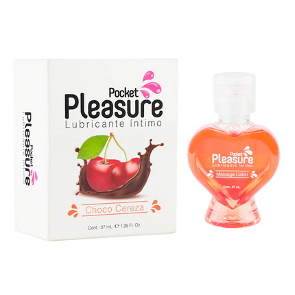 Lubricante Pleasure Pocket Choco Cereza 37 mL