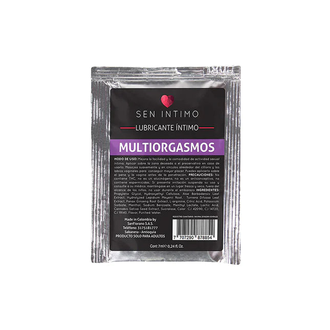 Lubricante Multiorgasmo  7ml Sen Intimo